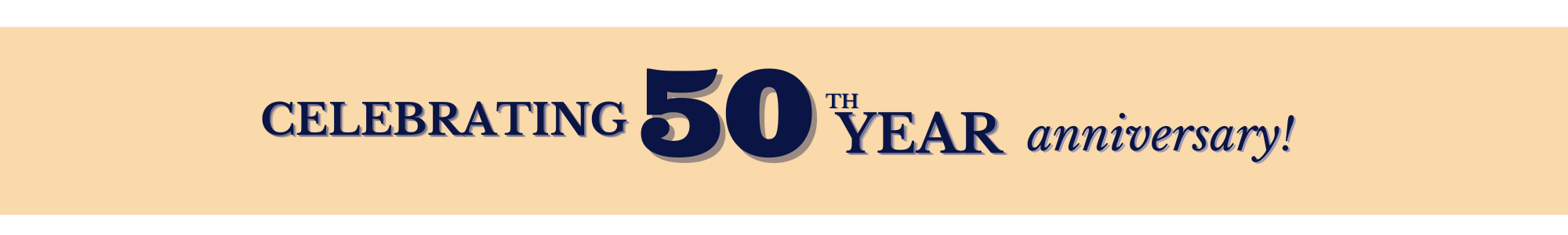 graphic celebrating 50th anniversary 
